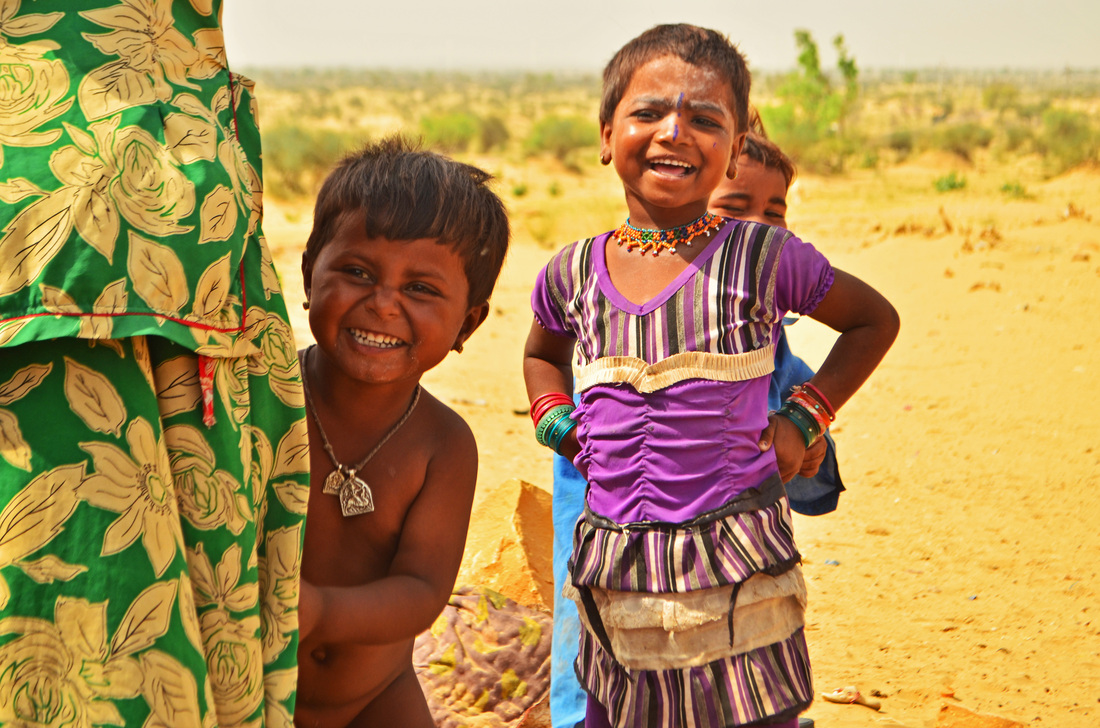 Children, Desert, India